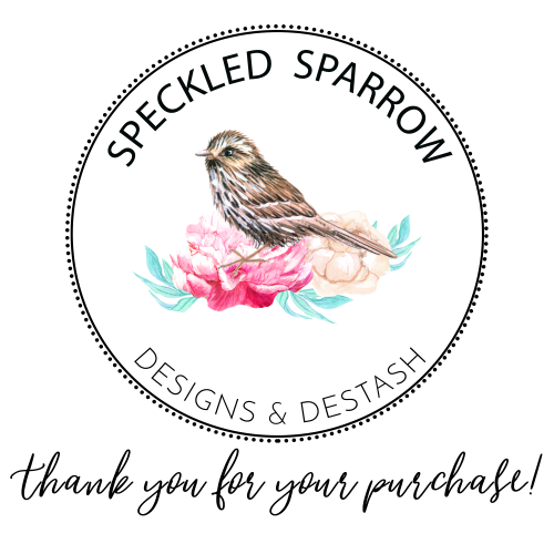 Speckled Sparrow Thank You