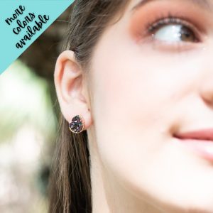 Cora Chunky Druzy Teardrop Earrings