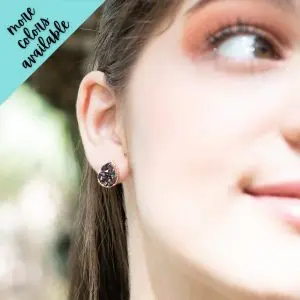 Cora Chunky Druzy Teardrop Earrings