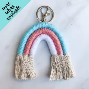 Be a Rainbow Keychain/Car Charm