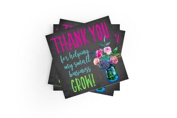 Thank You for Helping My Small Business Grow Stickers