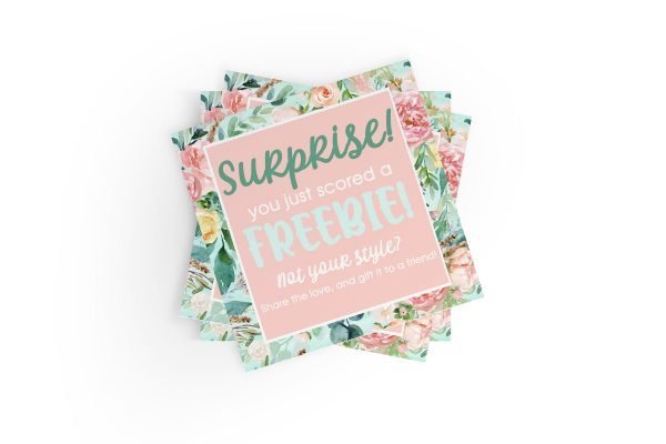 SURPRISE - You Just Scored a Freebie Stickers
