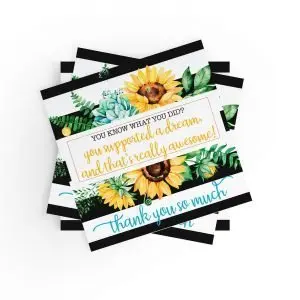 You Supported a Dream Sunflower Stickers