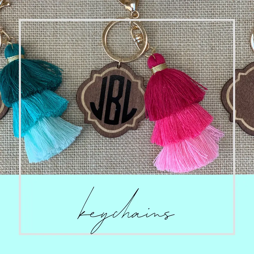 Mama Bear Glitter Acrylic Keychain