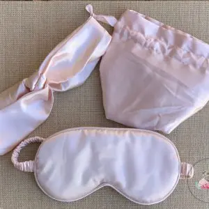 Melanie Satin Sleep Eye Mask Travel Set