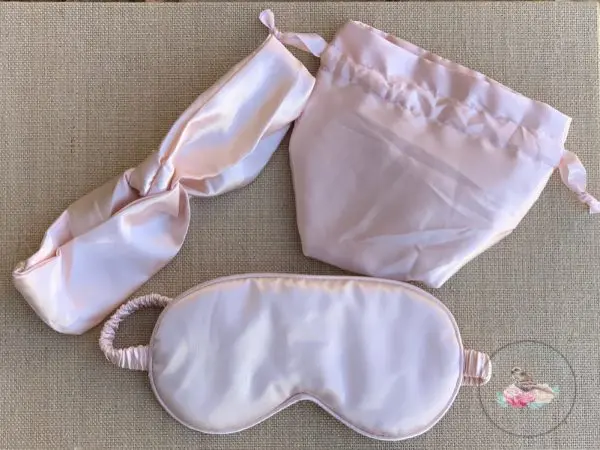 Melanie Satin Sleep Eye Mask Travel Set