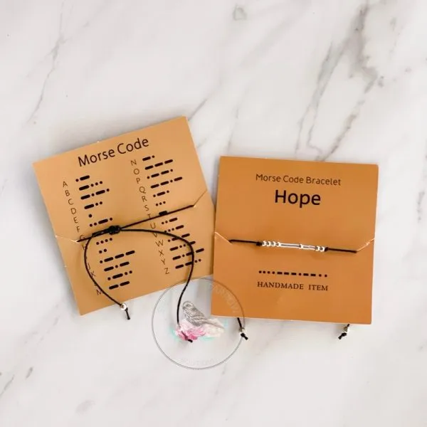 Alia Morse Code Inspiration Bracelet