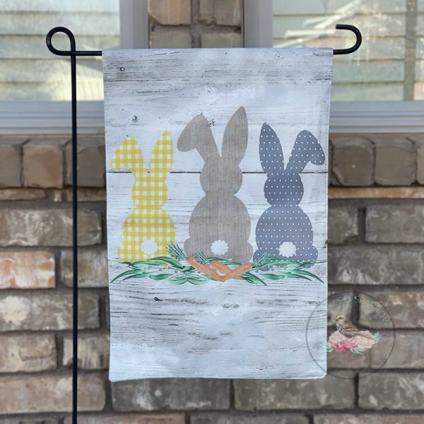 Bunny Tails Easter Garden Flag