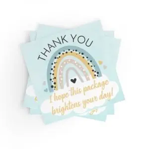 Thank You Rainbow Small Business Stickers
