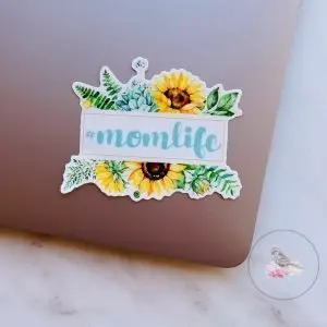 #momlife Waterproof Vinyl Sticker