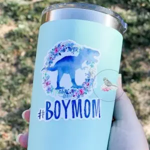 #boymom Dinosaur Vinyl Waterproof Sticker