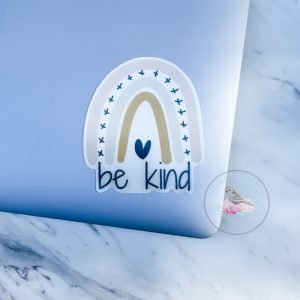 Be Kind Rainbow Vinyl Waterproof Sticker