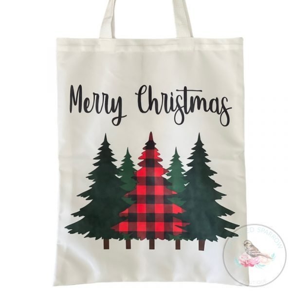 Merry Christmas Tree Tote Bag