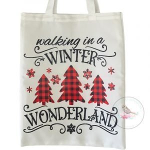 Winter Wonderland Trees Tote Bag