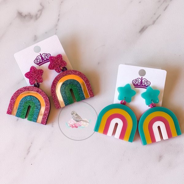 Skylar Star Rainbow Colorful Earrings