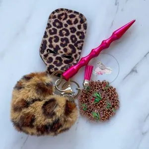 Leopard Self Defense Keychain Bundle